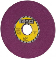 Tru-Maxx - 7" Diam x 1-1/4" Hole x 1/4" Thick, K Hardness, 80 Grit Surface Grinding Wheel - Aluminum Oxide, Type 1, Medium Grade, 3,600 Max RPM, No Recess - Exact Tool & Supply