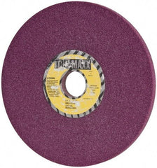 Tru-Maxx - 8" Diam x 1-1/4" Hole x 1/2" Thick, J Hardness, 46 Grit Surface Grinding Wheel - Aluminum Oxide, Type 1, Coarse Grade, 3,600 Max RPM, No Recess - Exact Tool & Supply