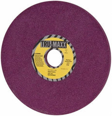 Tru-Maxx - 8" Diam x 1-1/4" Hole x 1/2" Thick, I Hardness, 60 Grit Surface Grinding Wheel - Aluminum Oxide, Type 1, Medium Grade, 3,600 Max RPM, No Recess - Exact Tool & Supply