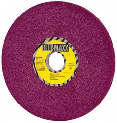 Tru-Maxx - 8" Diam x 1-1/4" Hole x 1/2" Thick, G Hardness, 60 Grit Surface Grinding Wheel - Aluminum Oxide, Type 1, Coarse Grade, 3,600 Max RPM, No Recess - Exact Tool & Supply