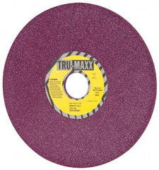 Tru-Maxx - 8" Diam x 1-1/4" Hole x 1/4" Thick, J Hardness, 46 Grit Surface Grinding Wheel - Aluminum Oxide, Type 1, Coarse Grade, 3,600 Max RPM, No Recess - Exact Tool & Supply