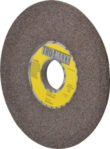 Tru-Maxx - 6" Diam, 1-1/4" Hole Size, 1/2" Overall Thickness, 46 Grit, Type 12 Tool & Cutter Grinding Wheel - Coarse Grade, Aluminum Oxide, K Hardness, 4,140 RPM - Exact Tool & Supply