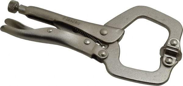 Paramount - 6" OAL C-Clamp Locking Pliers - 1-1/2" Jaw Depth, 2" Jaw Opening, Standard Handle - Exact Tool & Supply