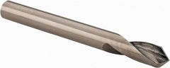 Accupro - 1/4" Body Diam, 90°, 2-1/2" OAL, Solid Carbide Spotting Drill - Exact Tool & Supply