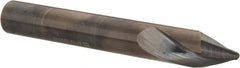 Accupro - 3/8" Body Diam, 60°, 3" OAL, Solid Carbide Spotting Drill - Exact Tool & Supply