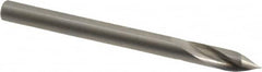 Accupro - 4mm Body Diam, 60°, 51mm OAL, Solid Carbide Spotting Drill - Exact Tool & Supply