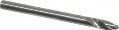 Accupro - 4mm Body Diam, 120°, 51mm OAL, Solid Carbide Spotting Drill - Exact Tool & Supply