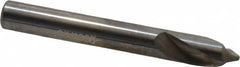 Accupro - 8mm Body Diam, 90°, 63mm OAL, Solid Carbide Spotting Drill - Exact Tool & Supply