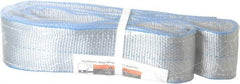 Lift-All - 3' Long x 3" Wide, 16,300 Lb Vertical Capacity, 2 Ply, Polyester Web Sling - 13,000 Lb Choker Capacity - Exact Tool & Supply
