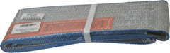 Lift-All - 3' Long x 4" Wide, 11,500 Lb Vertical Capacity, 1 Ply, Polyester Web Sling - 9,200 Lb Choker Capacity - Exact Tool & Supply
