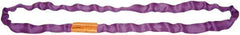 Lift-All - 10' Long x 3-1/4" Wide, Polyester Web Sling - 24,800 Lb Choker Capacity, 2-1/4" Diam Chain, Gray - Exact Tool & Supply