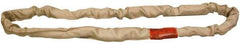 Lift-All - 9' Long x 1-7/8" Wide, Polyester Web Sling - 8,500 Lb Choker Capacity, 1-1/8" Diam Chain, Tan - Exact Tool & Supply