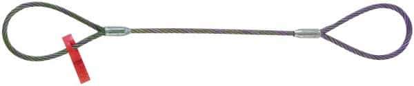 Lift-All - 8' Long, 1,433 Lb Vertical Capacity, Carbon Steel Web Sling - 1,058 Lb Choker Capacity, 1/4" Diam Chain - Exact Tool & Supply