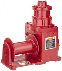THERN - 2,000 Lbs. Cable Limit Pneumatic Dura-Hoist Winch - 50 Ft. Cable Long - Exact Tool & Supply