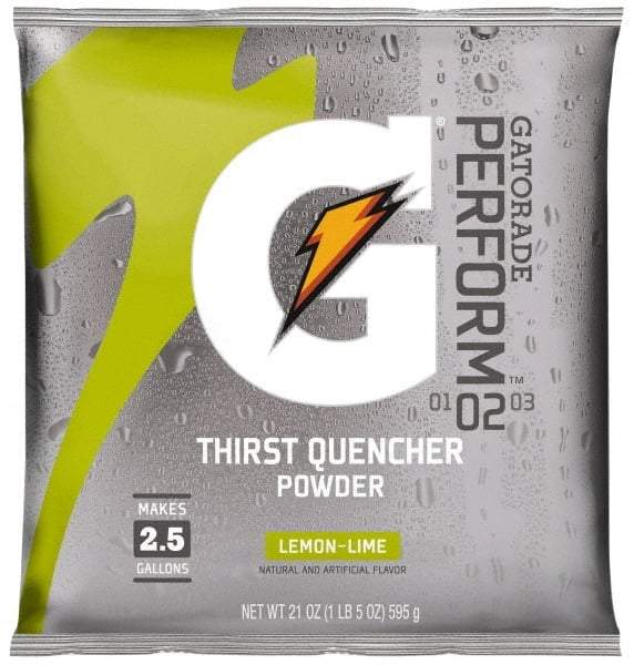 Gatorade - 21 oz Pack Lemon-Lime Activity Drink - Powdered, Yields 2.5 Gal - Exact Tool & Supply