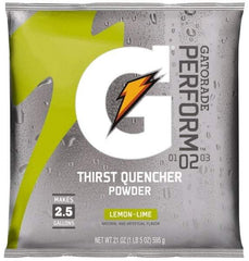 Gatorade - 21 oz Pack Lemon-Lime Activity Drink - Powdered, Yields 2.5 Gal - Exact Tool & Supply