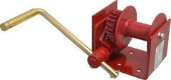 THERN - 750/340 Lbs. Load Limit Worm Gear Hand Winch - 750 Lbs. Line Pull Capacity, 21 Lbs. Force to Lift 1,000 Pounds, 3/16 inch Cable Diameter - Exact Tool & Supply