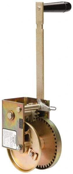 THERN - 1000/300 Lbs. Load Limit Marine Spur Gear Winch - 1,000 Lbs. Line Pull Capacity, 55 Lbs. Force to Lift 1,000 Pounds, 3/16 inch Cable Diameter - Exact Tool & Supply