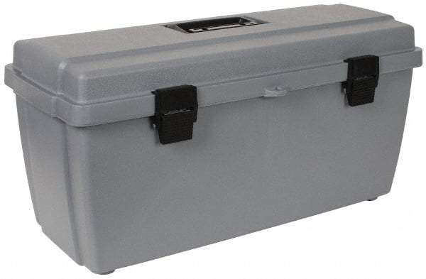 Flambeau - 1 Compartment 1 Tray Utility Tool Box - 20-5/8" Wide x 7-1/2" Deep x 10" High, Copolymer Resin, Gray - Exact Tool & Supply