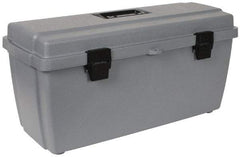 Flambeau - 1 Compartment 1 Tray Utility Tool Box - 20-5/8" Wide x 7-1/2" Deep x 10" High, Copolymer Resin, Gray - Exact Tool & Supply