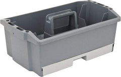 Flambeau - 12 Compartment 1 Tray Utility Tool Box - 13-3/4" Wide x 9" Deep x 4" High, Copolymer Resin, Gray - Exact Tool & Supply