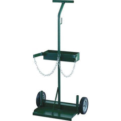 Harper Trucks - 43-1/2" OAH Hand Truck - Single Grip Handle, Semi-Pneumatic Wheels - Exact Tool & Supply