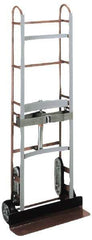 Wesco Industrial Products - 1,200 Lb Capacity 72" OAH Vending Truck - Dual Grip Handle, Steel, Mold-On Rubber Wheels - Exact Tool & Supply