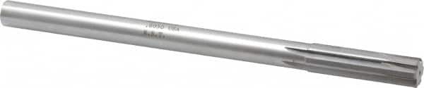 Made in USA - 0.605" Carbide-Tipped 6 Flute Chucking Reamer - Exact Tool & Supply