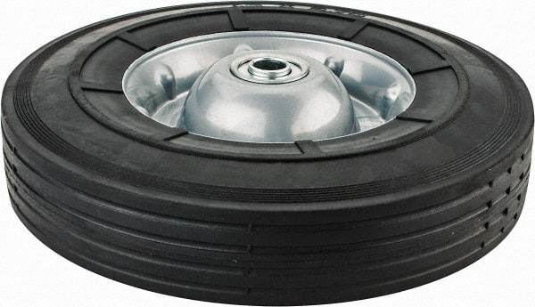 Value Collection - 10 Inch Diameter x 2-3/4 Inch Wide, Semi-Pneumatic Caster Wheel - 250 Lb. Capacity, 2-1/4 Inch Hub Length, 5/8 Inch Axle Diameter, Ball Bearing - Exact Tool & Supply