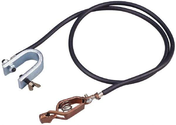 Value Collection - Drum Bondwires End Style: Alligator Clip Both Ends Length (Feet): 3.00 - Exact Tool & Supply