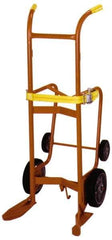 Wesco Industrial Products - 1,000 Lb Load Capacity, 55 Gal Drum Hand Truck - 23-3/4" Wide x 57-1/2" High, 4 Wheels - Exact Tool & Supply