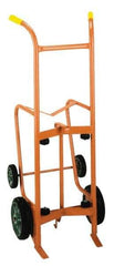 Wesco Industrial Products - 1,000 Lb Load Capacity, 55 Gal Drum Hand Truck - 24" Wide x 56" High, 4 Wheels - Exact Tool & Supply