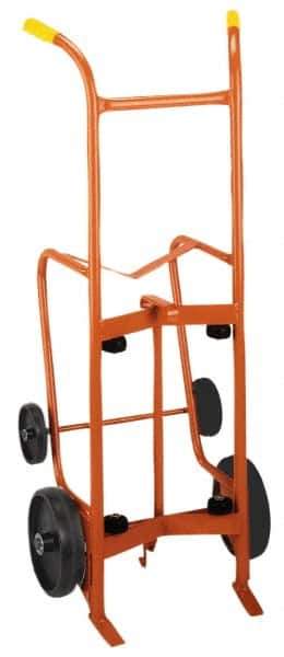 Wesco Industrial Products - 1,000 Lb Load Capacity, 55 Gal Drum Hand Truck - 24" Wide x 56" High, 4 Wheels - Exact Tool & Supply