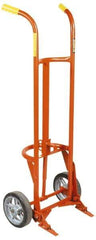 Wesco Industrial Products - 1,000 Lb Load Capacity, 55 Gal Drum Hand Truck - 24" Wide x 58" High, 4 Wheels - Exact Tool & Supply