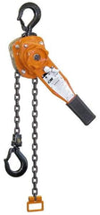 CM - 3,000 Lb Lifting Capacity, 10' Lift Height, Lever Hoist - Made from Chain, 48 Lb Avg Pull to Lift Rated Load - Exact Tool & Supply