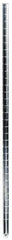 Value Collection - 1-1/2" Wide, 74" High, Open Shelving Accessory/Component - Stainless Steel Finish, 1-1/2" Deep, Use with NuLine Units - Exact Tool & Supply