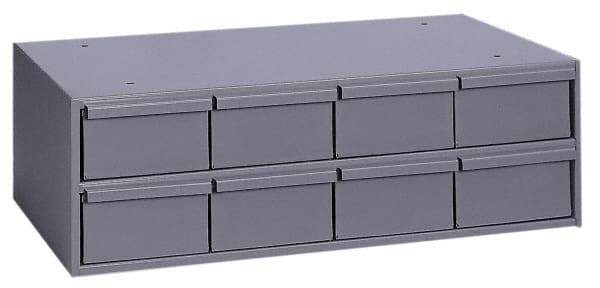 Durham - 8 Drawer, Small Parts Steel Storage Cabinet - 11-5/8" Deep x 22-3/4" Wide x 7-3/8" High - Exact Tool & Supply