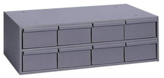 Durham - 8 Drawer, Small Parts Steel Storage Cabinet - 11-5/8" Deep x 22-3/4" Wide x 7-3/8" High - Exact Tool & Supply