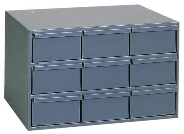 Durham - 9 Drawer, Small Parts Steel Storage Cabinet - 11-5/8" Deep x 17-1/4" Wide x 10-7/8" High - Exact Tool & Supply