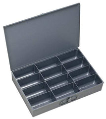 Durham - 12 Compartment Small Steel Storage Drawer - 18 Inches Wide x 12 Inches Deep - Exact Tool & Supply