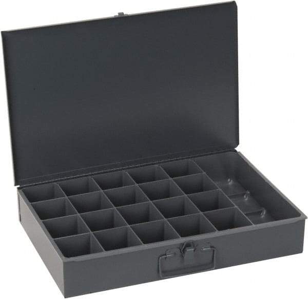 Durham - 21 Compartment Small Steel Storage Drawer - 18 Inches Wide x 12 Inches Deep - Exact Tool & Supply