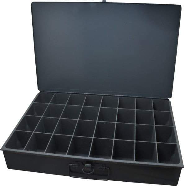 Durham - 32 Compartment Small Steel Storage Drawer - 18 Inches Wide x 12 Inches Deep - Exact Tool & Supply