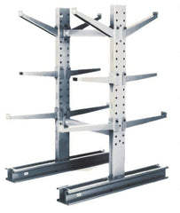 Made in USA - 8 Ft. High, Single Side Upright with Base - 16,000 Lb. Load Limit, 49 Inch Base Length, Uses 30 to 36 Inch Arm - Exact Tool & Supply