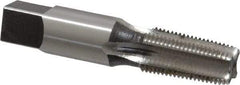 Reiff & Nestor - 1/8-27 NPT Thread, 4 Flute Standard Pipe Tap - 2-1/8" OAL, 3/4" Thread Length, 7/16" Shank Diam, Bright Finish, High Speed Steel - Exact Tool & Supply