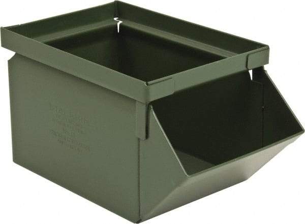 Stackbin - Size 0, Open End Bin - 8" Long x 4-1/2" Wide x 4-1/2" High, 6" Bottom Length - Exact Tool & Supply