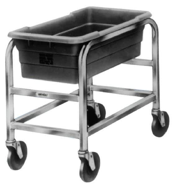 Win-Holt - 16" Wide x 28" Long x 33" High Tote Cart - 2 Slot, 2 Tote, Aluminum - Exact Tool & Supply