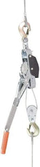 Mini-Mule - 2,000 Lb Lifting Capacity, 12' Lift Height, Lever Hoist - Made from Wire Rope - Exact Tool & Supply