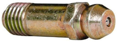 Value Collection - Straight Head Angle, 1/4-28 Steel Standard Grease Fitting - 7.94mm Hex - Exact Tool & Supply
