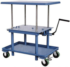 Vestil - 2,000 Lb Capacity Mechanical Lift Table - 24" to 42" Lift Height, 60" Platform Length x 30" Platform Width - Exact Tool & Supply