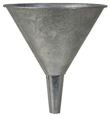 Value Collection - 1 Qt Capacity Steel Funnel - 5-1/2" Mouth OD, Straight Spout - Exact Tool & Supply